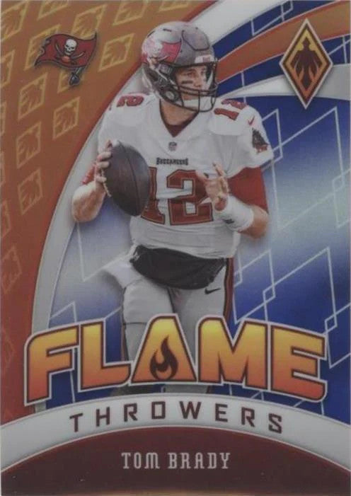 2020 Tom Brady Panini Phoenix # 27 Flame Throwers - Blue # 35/35 PSA 9