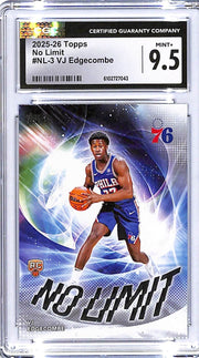 2025-26 Topps VJ Edgecombe No Limit Rookie RC CGC 9.5 76ers