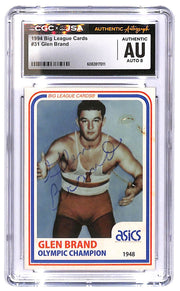 1994 Glen Brand Big League Cards Autograph #31 CGC - JSA Authentic Auto 8