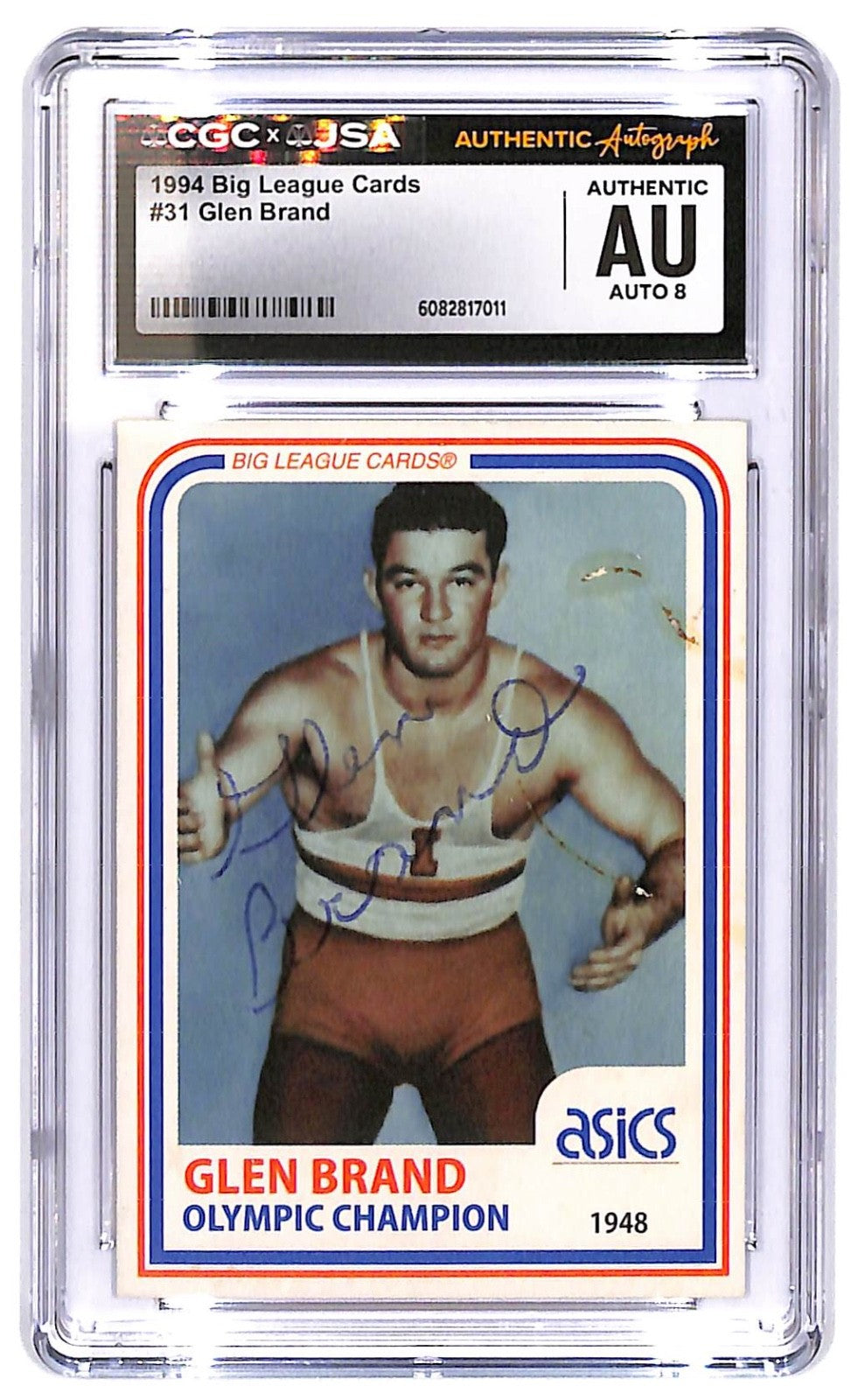 1994 Glen Brand Big League Cards Autograph #31 CGC - JSA Authentic Auto 8