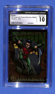 1995 SkyBox DC Legends Power Chrome Legends '95 Robin #38 CGC 10 Gem Mint