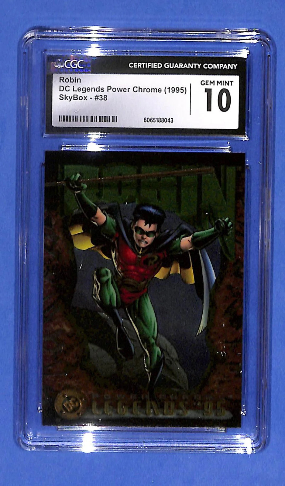 1995 SkyBox DC Legends Power Chrome Legends '95 Robin #38 CGC 10 Gem Mint