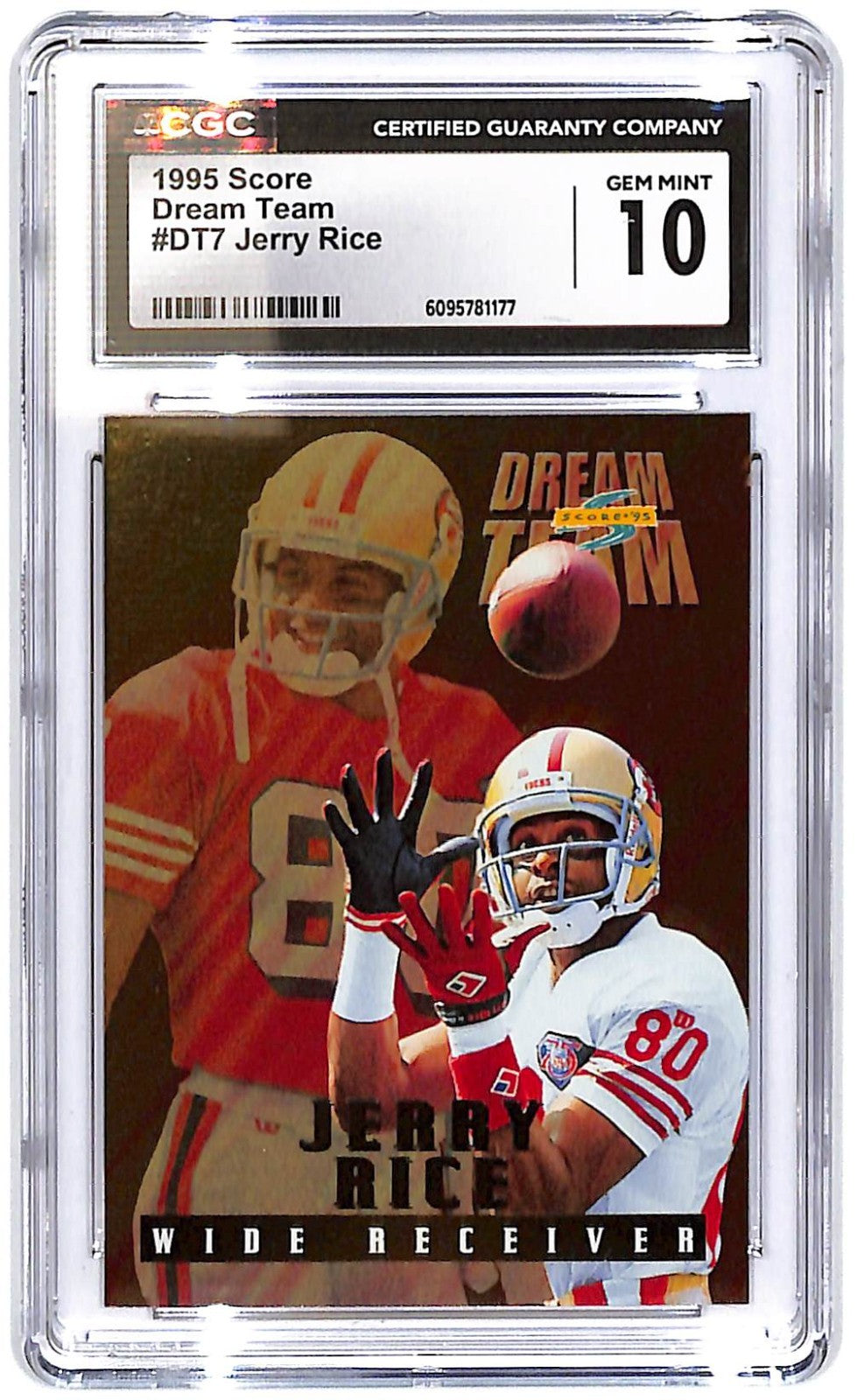 1995 Jerry Rice Score Dream Team #DT7 CGC Gem Mint 10