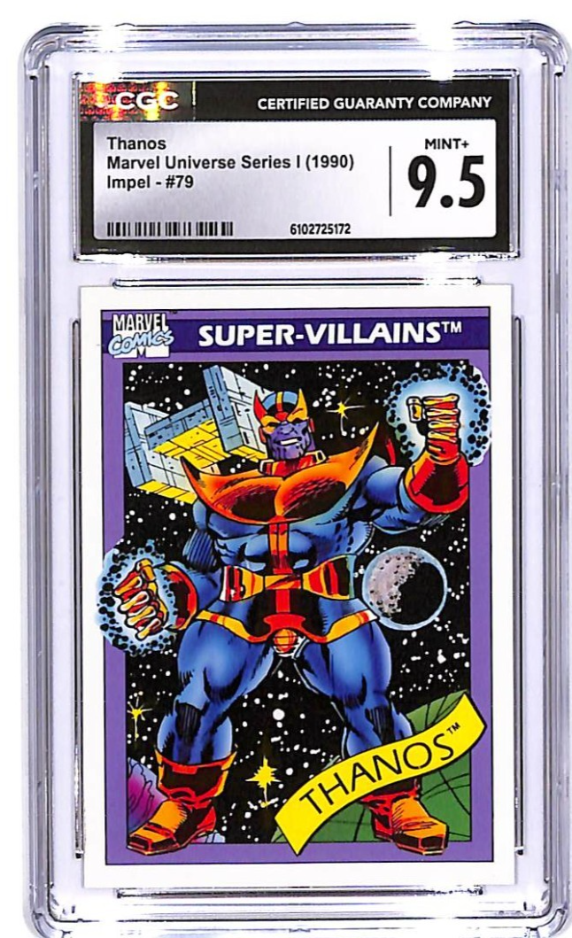 1990 Impel Marve Universe Series Thanos CGC 9.5 #79