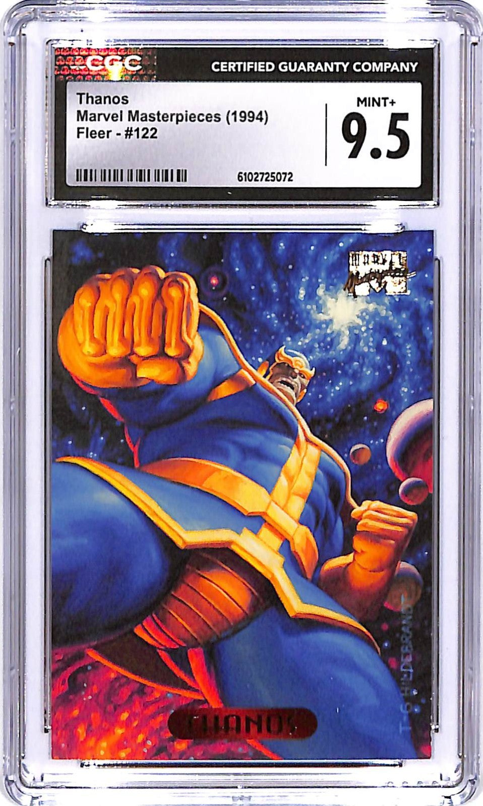 1994 Fleer Marvel Masterpieces Thanos #122 CGC 9.5