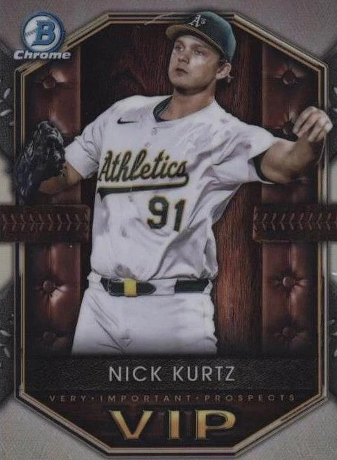 2025 Bowman - Vips Very Important Prospects Nick Kurtz mini diamond CGC 10