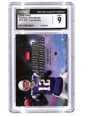 2006 Fleer Tom Brady Fantasy Standouts CGC 9 Patriots