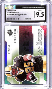 2006 SPx Reggie Bush SPxcellence Rookie RC /650 CGC 9.5 Saints