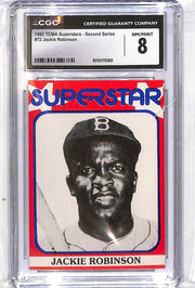 1982 Jackie Robinson TCMA Superstars Second Series -  #72 CGC 8