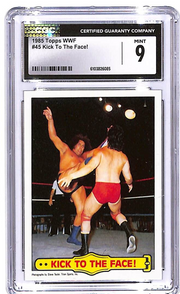 1985 Topps WWF Kick To The Face Andre The Giant #45 CGC 9