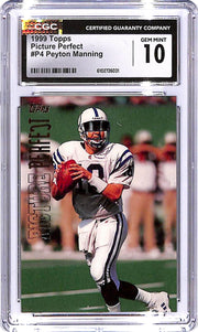 1999 Topps Peyton Manning Picture Perfect P4 CGC 10 Colts