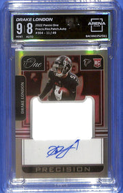 2022 Panini One Drake London Auto Autograph Rookie RC Patch /49 Arena Club 9