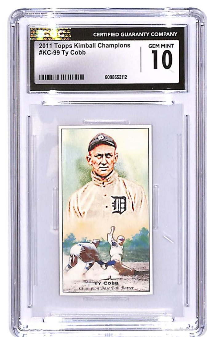 2011 Topps Kimball Champions Ty Cobb KC-99 CGC 10 Tigers Gem Mint