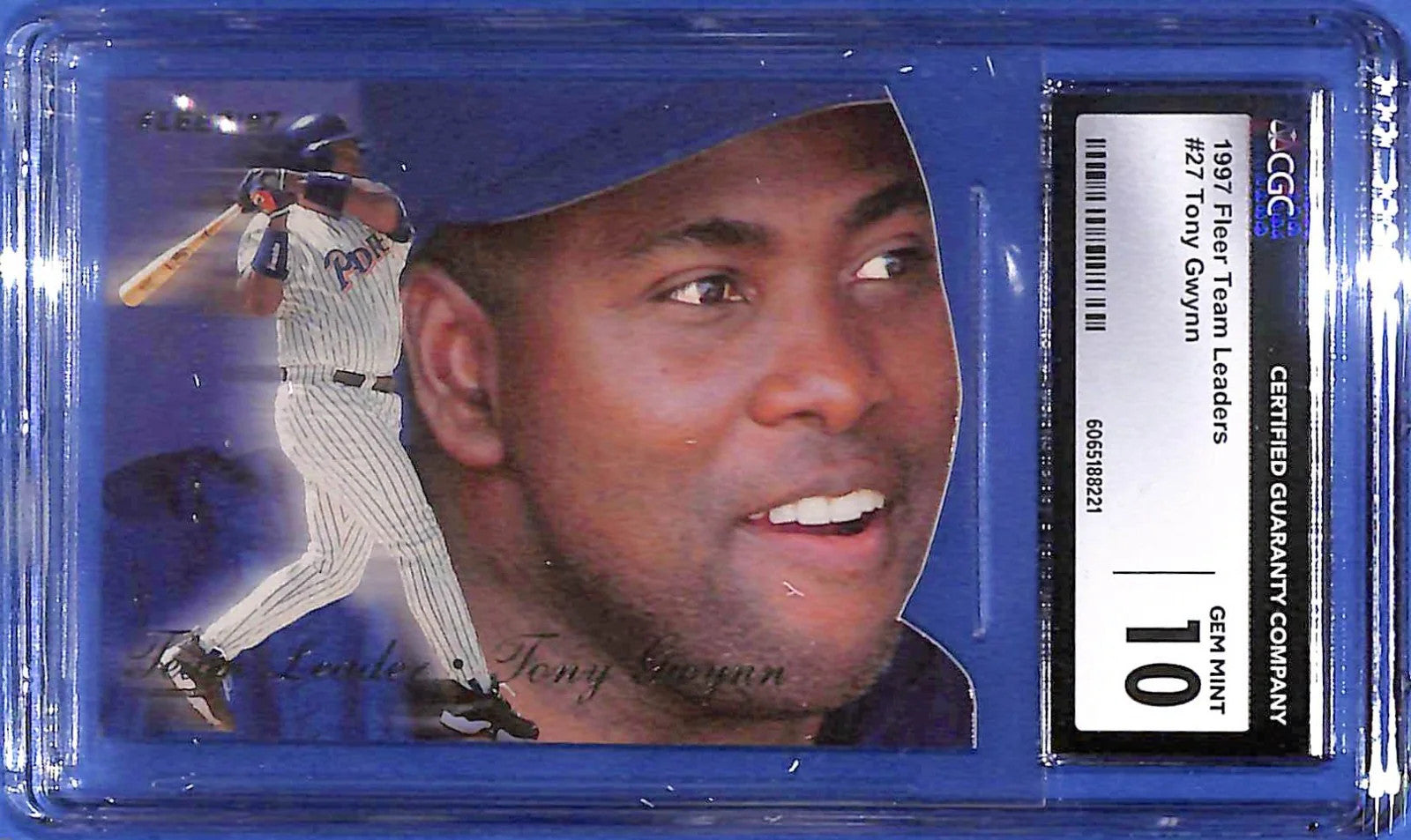 1997 Fleer - Team Leaders Tony Gwynn #27 HOF CGC 10 Gem Mint S.D. Padres