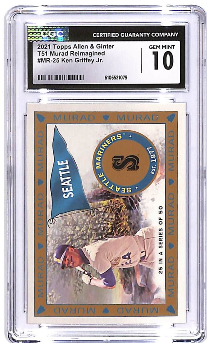 2021 Topps Allen and Ginter Ken Griffey Jr T51 Murad Reimagined CGC 10 Mariners