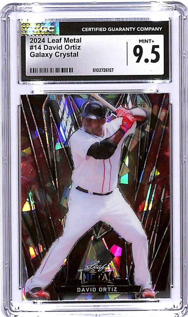 2024 Leaf Metal David Ortiz Galaxy Crystal 1/1 #14 CGC 9.5 Red Sox