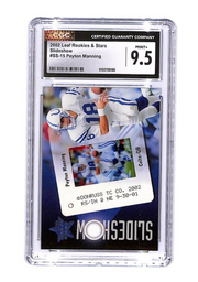 2002 Leaf Rookies & Stars PEYTON MANNING  Slideshow SS15 CGC 9.5 HOF Colts
