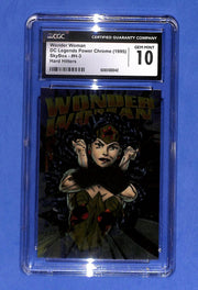 1995 Wonder Woman Hard Hitters DC Power Chrome Legends ‘95 SkyBox #H-3 CGC 10