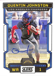 2023 Score Quentin Johnston Auto Autograph Rookie RC Chargers