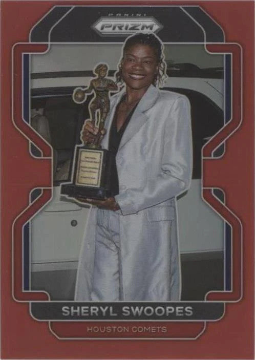 2022 Panini Prizm WNBA Sheryl Swoopes #62 Red Prizm #40/199 SGC 10 GM Comets
