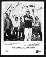 Gregg Allman Band 8"x10" Photograph Autograph JSA Authentic
