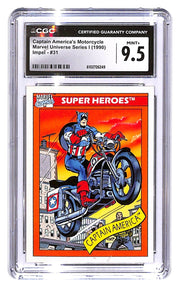 1990 Captain America's Motorcycle Marvel Universe Series One Impel #31 CGC 9.5