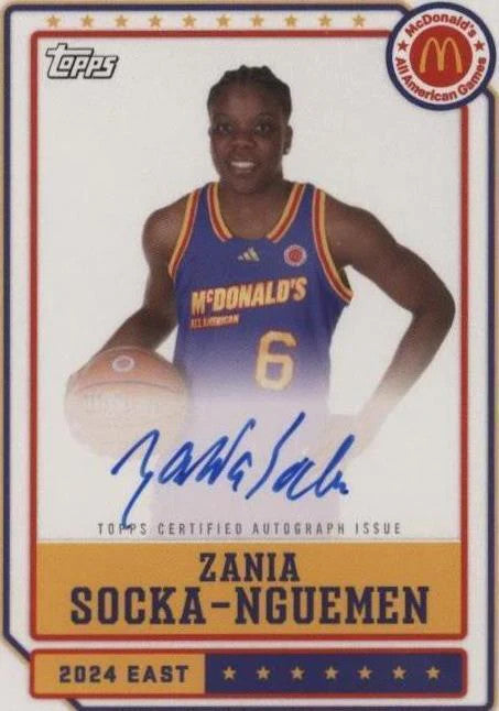 2024 Topps Chrome Mcdonald's A.A. Event Autographs Zania Socka-Nguemen (RC AU)