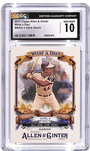 2017 Topps Allen and Ginter Hank Aaron What A Day CGC 10 Braves
