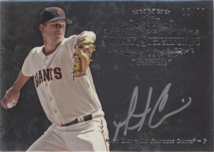 2013 Matt Cain Topps Five Star Silver Signatures FSSS-MC #60/65