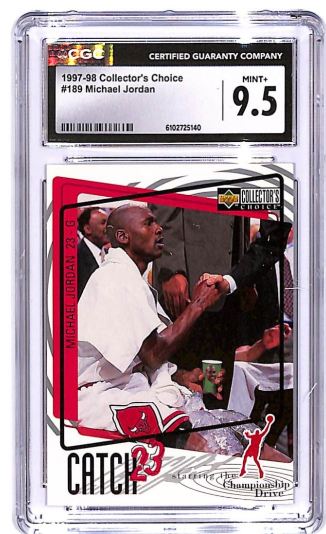 1997-98 Collectors Choice Michael Jordan #189 Catch 23 CGC 9.5 Bulls