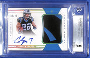 2017 Panini National Treasures Christian McCaffrey #181 R.P.A. #7/25 BCCG 9