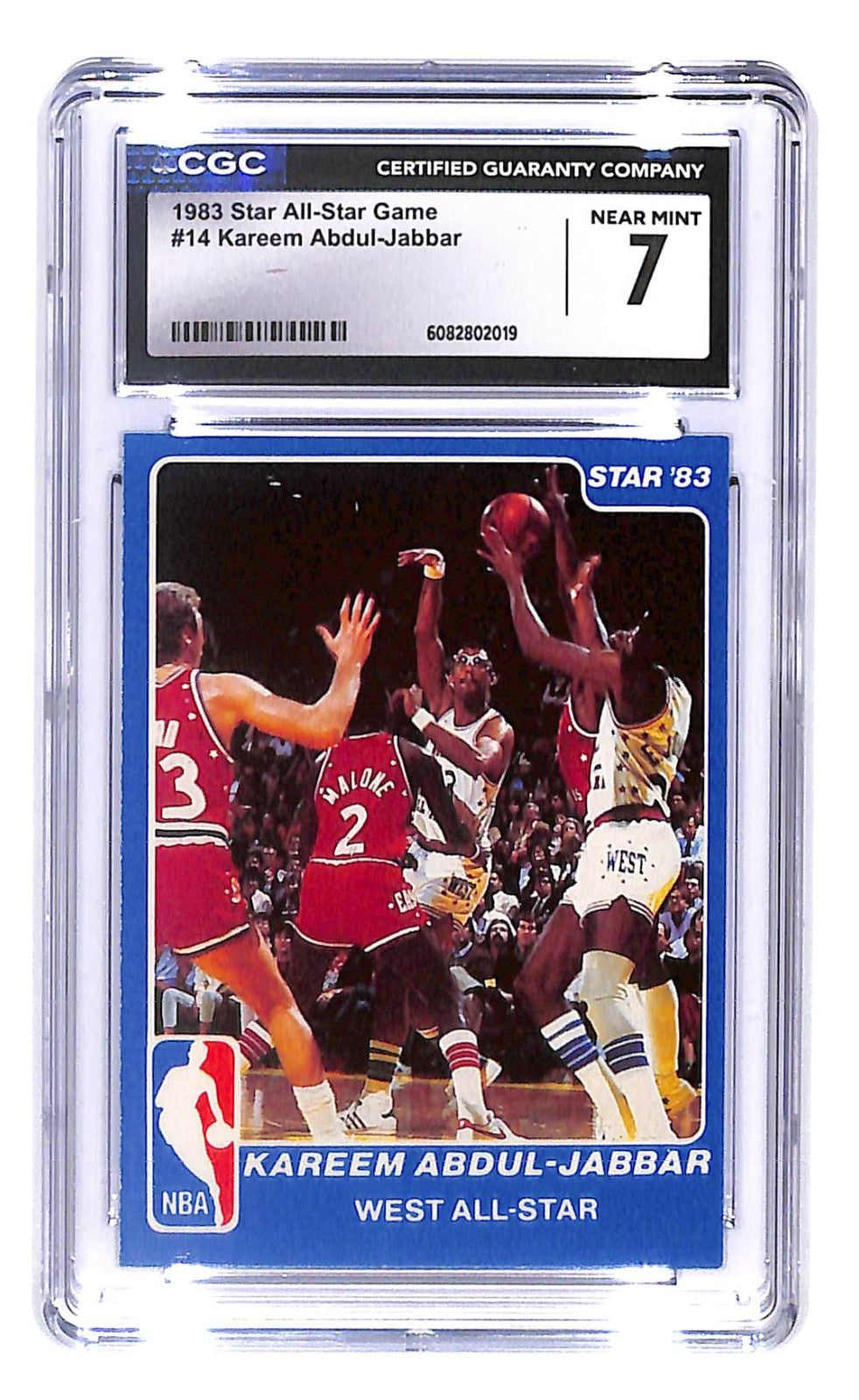 1983 Star NBA All-Star Game - Kareem Abdul-Jabbar #14 CGC 7 West All-Star HOF