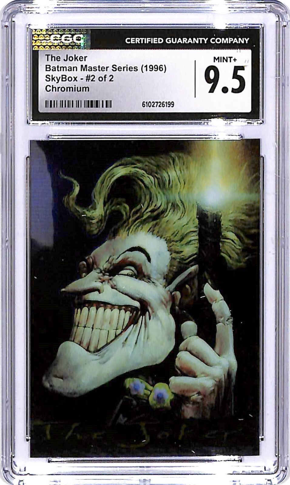 1996 SkyBox Batman Master Series The Joker Chromium #3 CGC 9.5