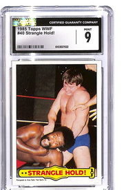 1985 Topps WWF - Strange Hold! #40 CGC 9
