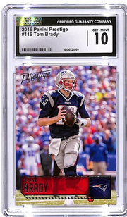 2016 Prestige Tom Brady #116 CGC 10 Patriots