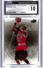 2009-10 Upper Deck Jordan Legacy HOF Michael Jordan #57 CGC 10 Bulls