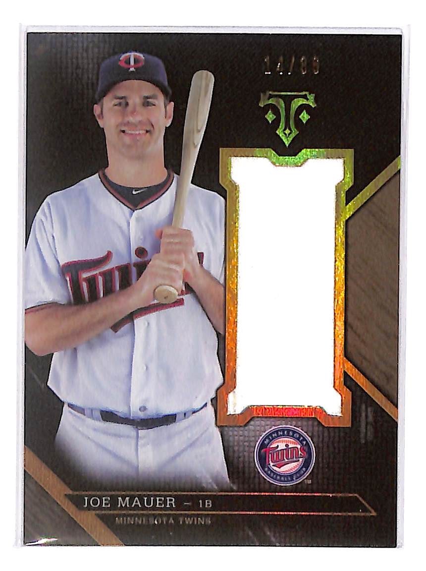 2016 Joe Mauer Topps Triple Threads Jumbo Relic - UJR-JMA #14/36