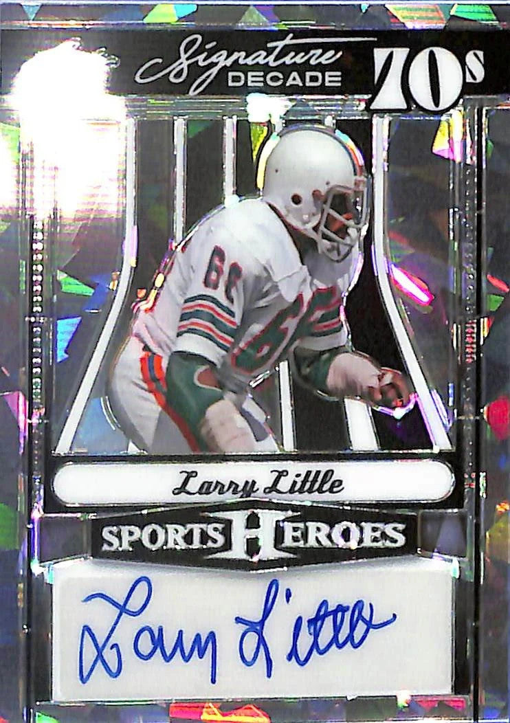 2024 Leaf Sports Heroes Larry Little Auto Autograph Signature Decade /25 Dolphin