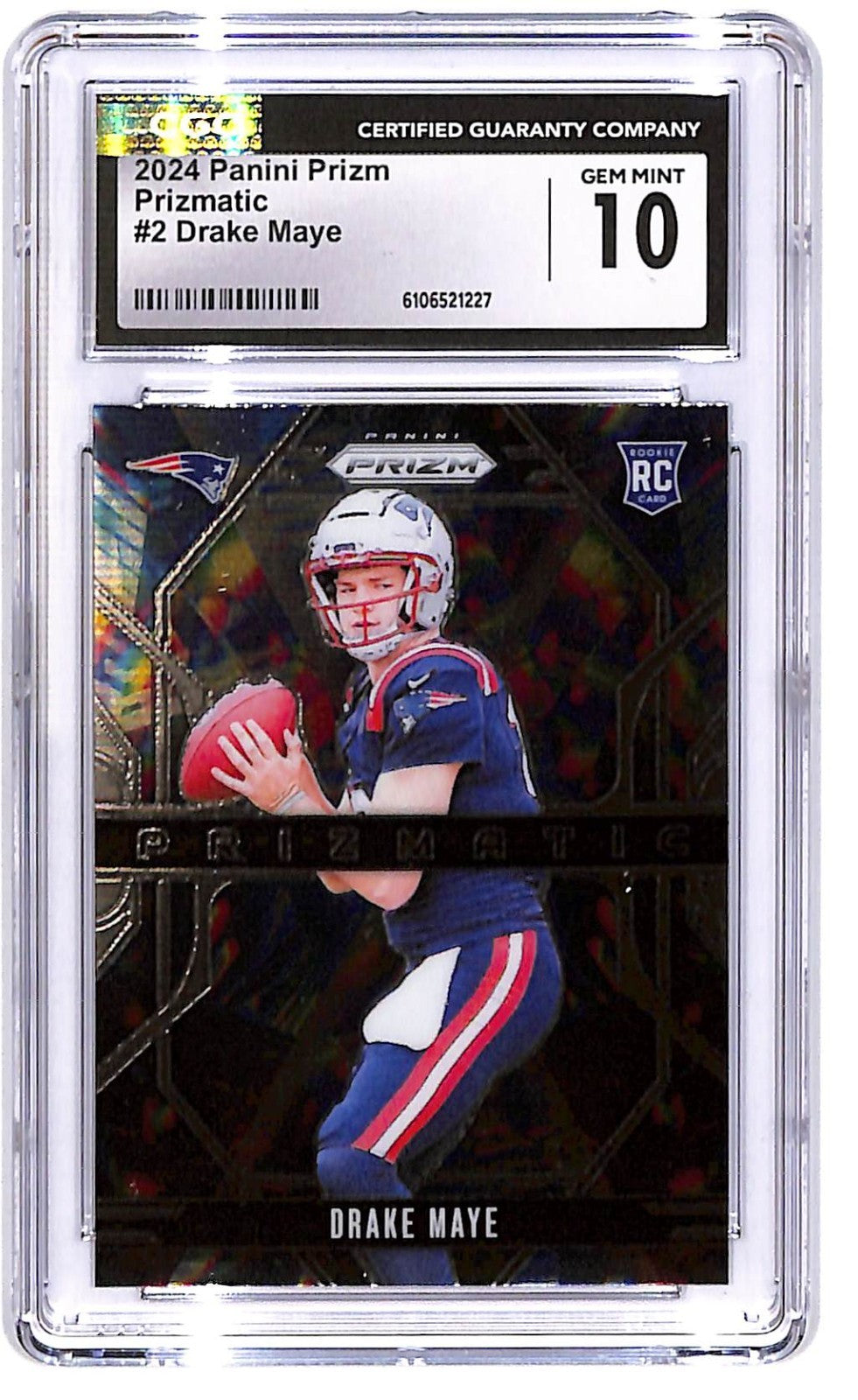 2024 Prizm Drake Maye Prizmatic Rookie RC #2 CGC 10 Patriots