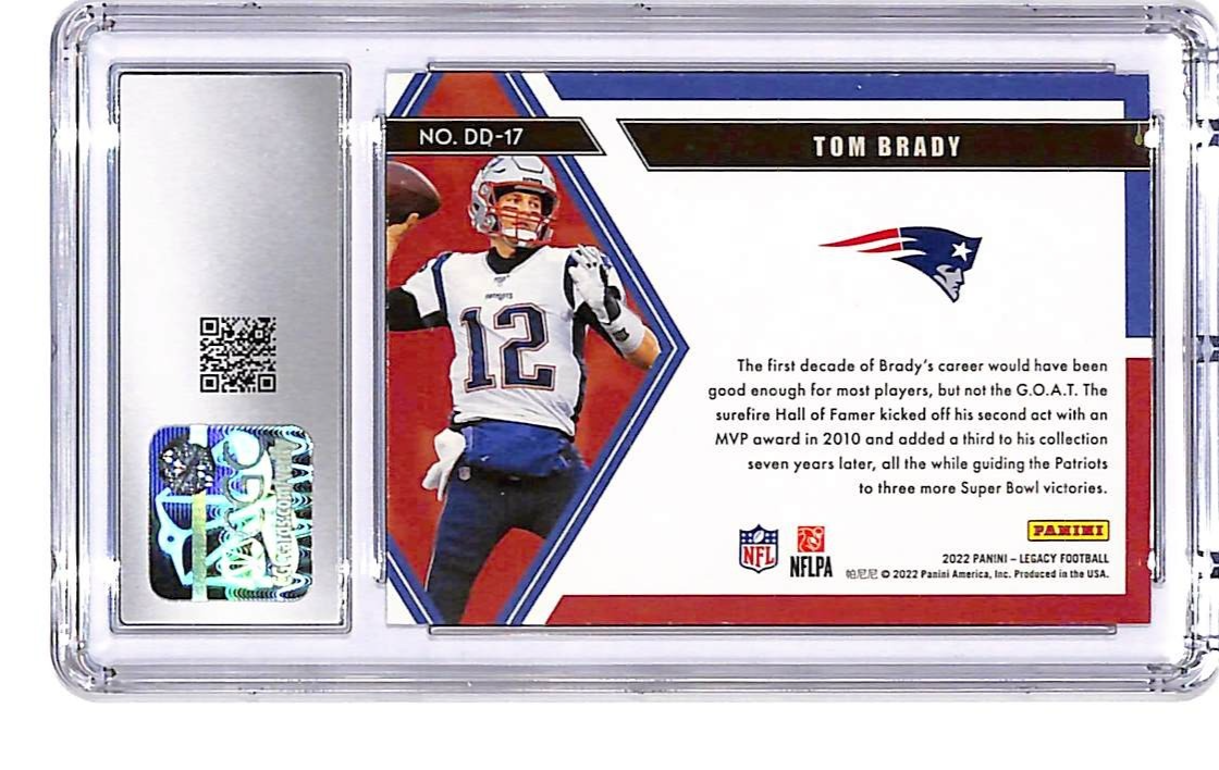 2022 Panini Legacy - Decade of Dominance Tom Brady #DD-17 CGC 9