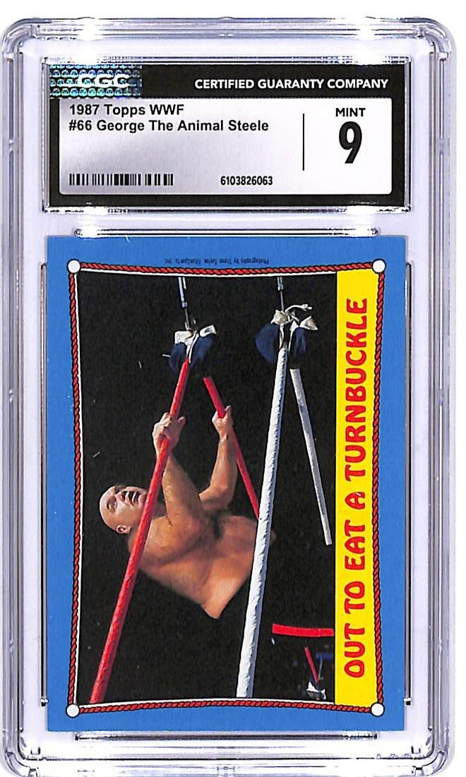 1987 Topps WWF George The Animal Steele #66 CGC 9