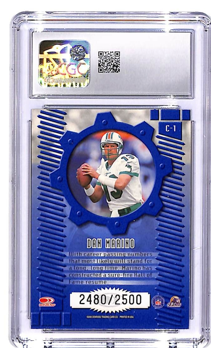 2000 Donruss Elite Dan Marino Craftsmen /2500 #C-1 CGC 9.5 Dolphins