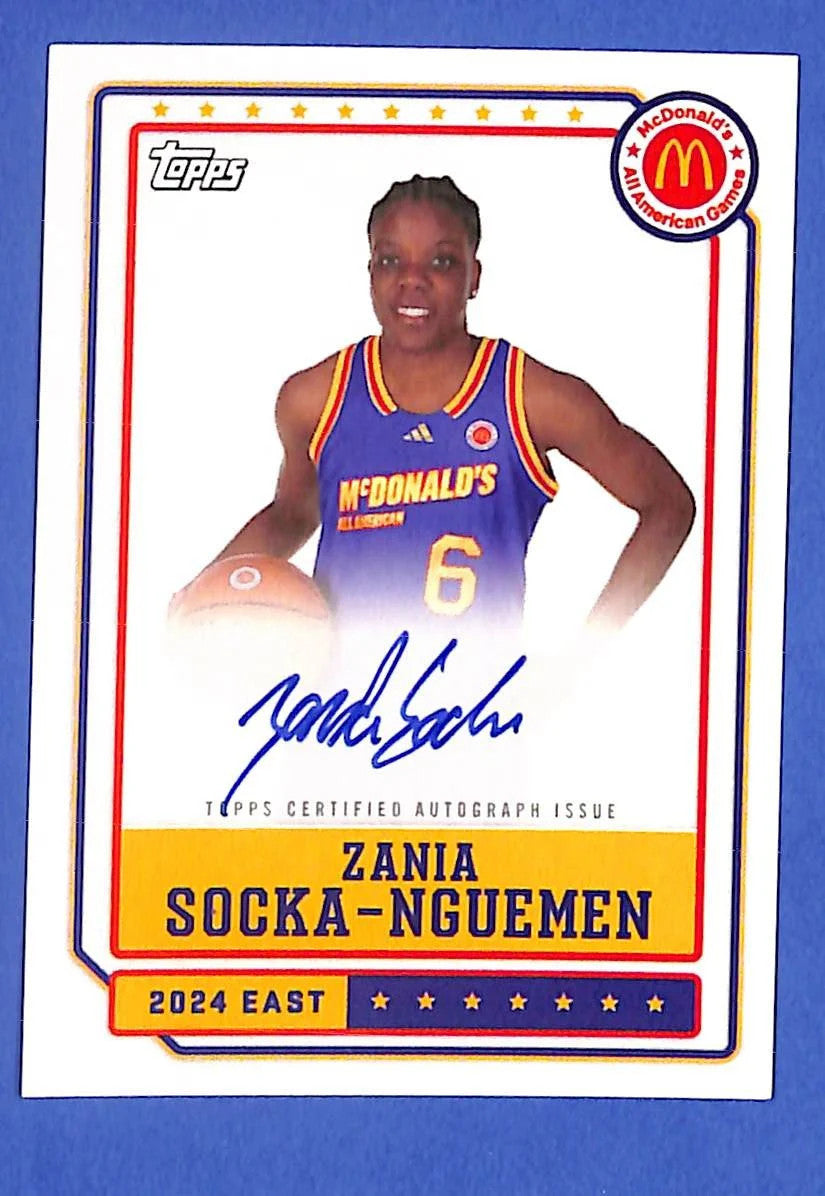 2024 Topps Chrome Mcdonald's A.A. Event Autographs Zania Socka-Nguemen (RC AU)