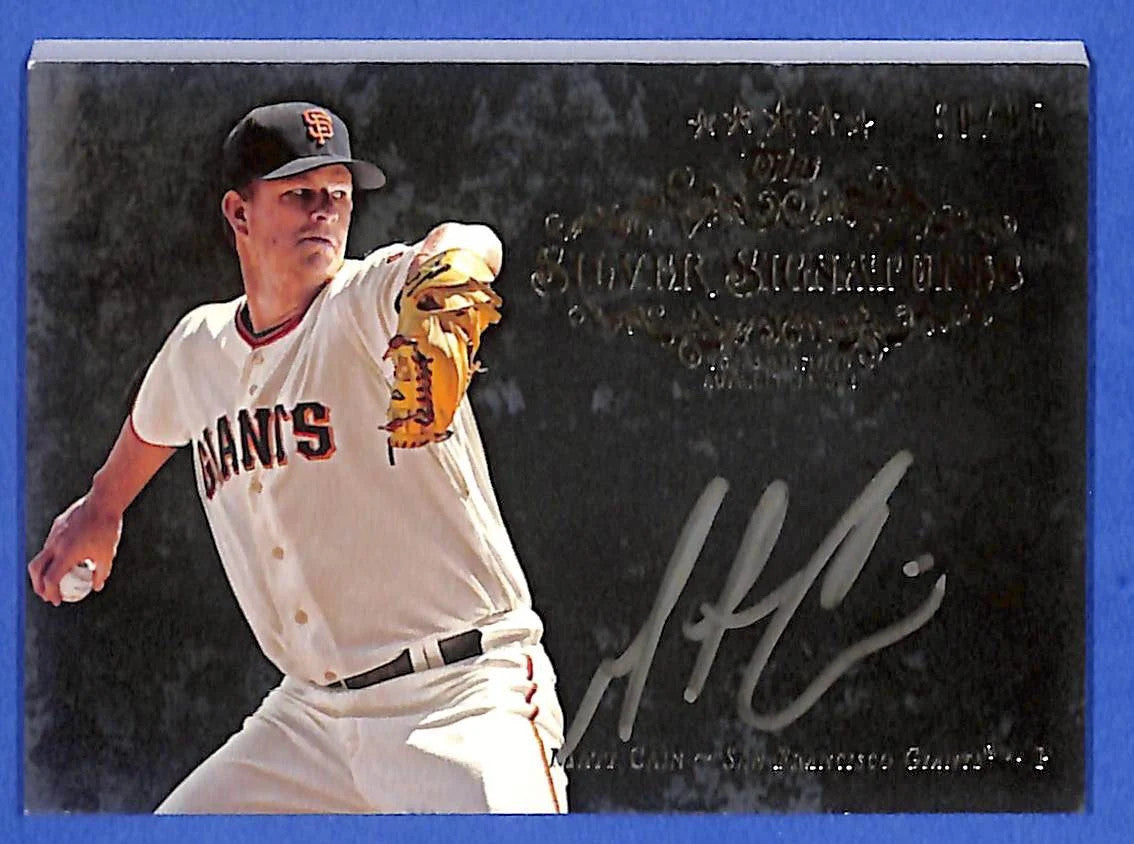 2013 Matt Cain Topps Five Star Silver Signatures FSSS-MC #60/65