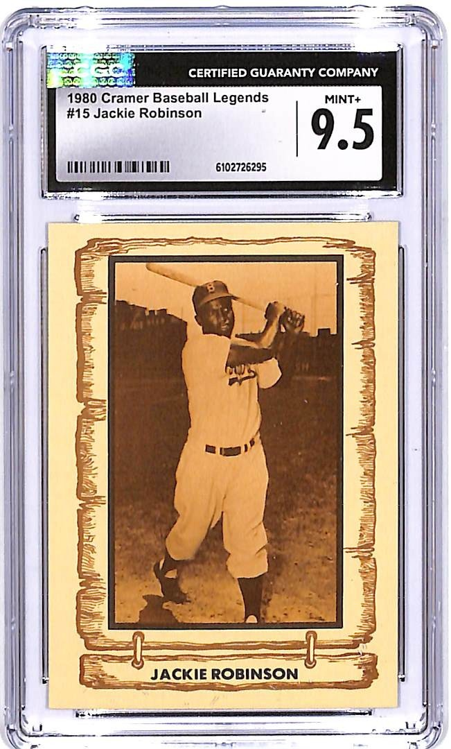 1980 Cramer Baseball Legends Jackie Robinson #15 CGC 9.5 Dodgers