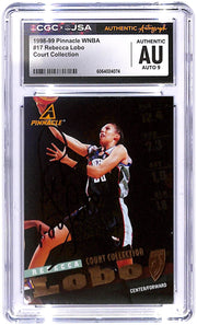 1998-99 Rebecca Lobo Pinnacle CC AUTO #17 CGC - JSA Authentic Auto 9