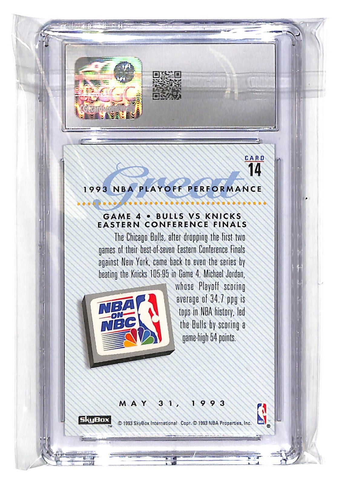 1993-94 Michael Jordan Skybox Premium - #14 CGC Mint 9