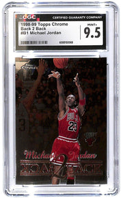 1998-99 Michael Jordan Topps Chrome Back 2 Back #B1 CGC Mint Plus 9.5