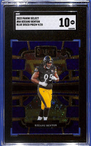 2023 Keeanu Benton Panini Select #84 Blue Disco Prizm #9/25 (RC) SGC 10 Steelers