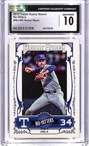 2013 Topps Gypsy Queen Nolan Ryan No Hitters CGC 10 Rangers